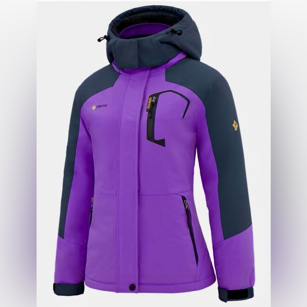💜BRAND NEW WINTER…Purple & Black Ski & Snow Jacket